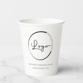 カスタム会社のロゴのプロモーション 紙コップ (正面)