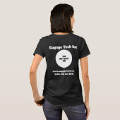 カスタム会社のロゴの服装(前後デザイン) Tシャツ (裏面フル)