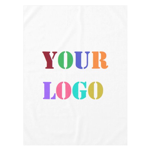 カスタム会社のロゴまたはフォトビジネスのテーブルクロス テーブルクロス (正面)