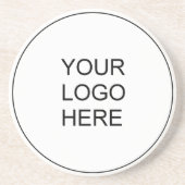 カスタム会社のロゴをここにアップロード コースター (正面)