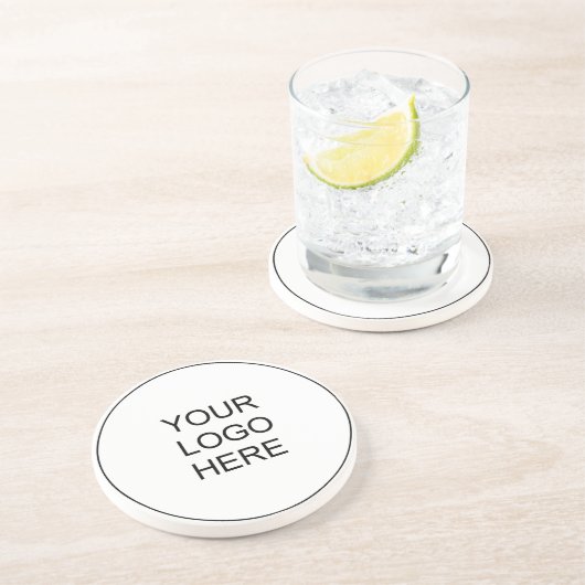 カスタム会社のロゴをここにアップロード コースター (側面)