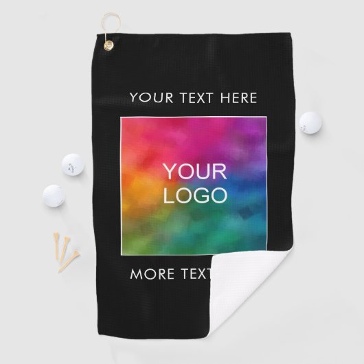 カスタム会社のロゴをここにアップロード ゴルフタオル (インサイチュ)