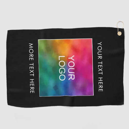 カスタム会社のロゴをここにアップロード ゴルフタオル (横)