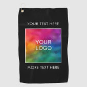 カスタム会社のロゴをここにアップロード ゴルフタオル (正面)