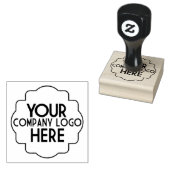 カスタム会社のロゴを使用するモダン ラバースタンプ (押印)