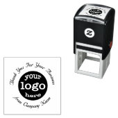 カスタム会社のロゴエレガントありがとう セルフインキングスタンプ (インサイチュ)