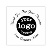 カスタム会社のロゴエレガントありがとう セルフインキングスタンプ (デザイン)