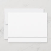 カスタム会社のロゴグレーの会社名 ノートカード (裏面)