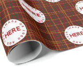 カスタム会社のロゴスタイリッシュモダンストライプ ラッピングペーパー (ロールコーナー)