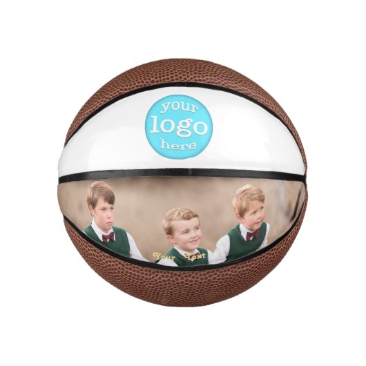 カスタム会社のロゴチーム企業のの写真 ミニバスケットボール (正面)