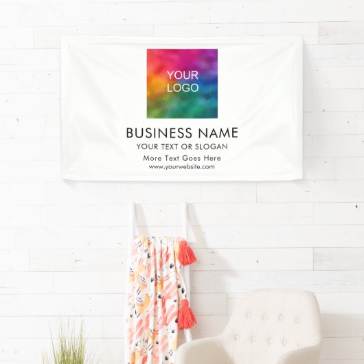 カスタム会社のロゴテンプレートモダンエレガント 最高の 横断幕 (インサイチュ)