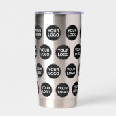 カスタム会社のロゴパターン 保温保冷タンブラー (左面)