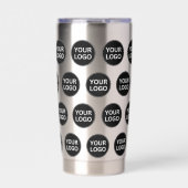カスタム会社のロゴパターン 保温保冷タンブラー (正面)