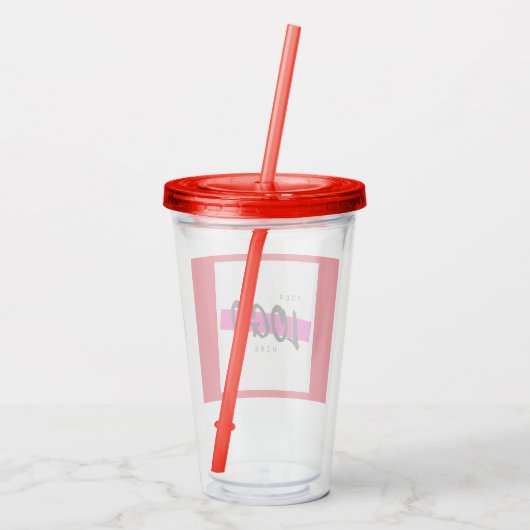 カスタム会社のロゴビジネスの企業の宣伝 アクリルタンブラー (裏面)