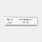 カスタム会社のロゴビジネスドアサイン サインプレート (正面)