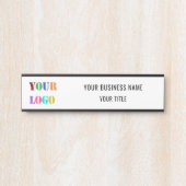 カスタム会社のロゴビジネスドアサイン サインプレート (正面)