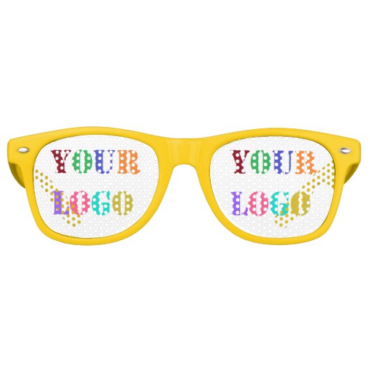 カスタム会社のロゴビジネスパーティーサングラス レトロサングラス (正面)