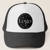 カスタム会社のロゴブラックトラック帽 キャップ (正面)