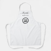 カスタム会社のロゴブランドスクリプト名 エプロン (正面)