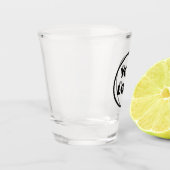 カスタム会社のロゴ企業のスワッグ ショットグラス (左)