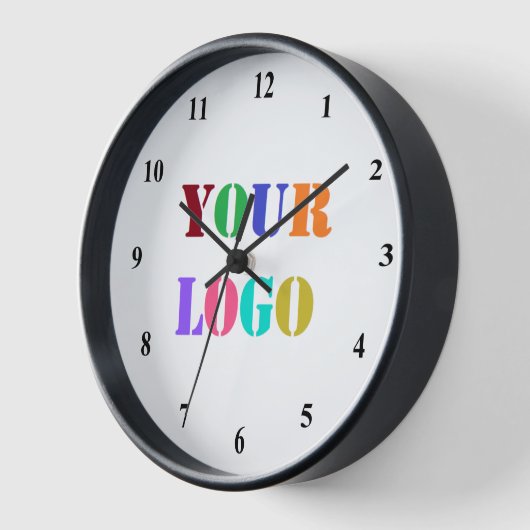 カスタム会社のロゴ会社の壁時計ギフト 壁時計 (傾斜)