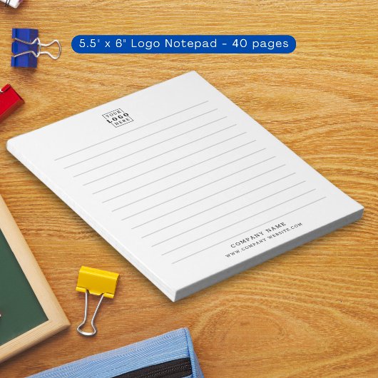 カスタム会社のロゴ会社名が並ぶ ノートパッド