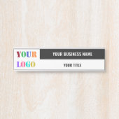 カスタム会社のロゴ名のドアサイン – お使いの色 サインプレート (正面)