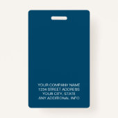 カスタム会社のロゴ名タイトル従業員 バッジ (裏面)