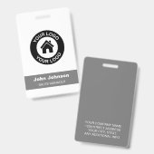 カスタム会社のロゴ名タイトル従業員 バッジ (表裏)