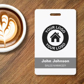 カスタム会社のロゴ名タイトル従業員 バッジ