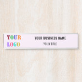 カスタム会社のロゴ名パーソナライズされたのドア記号 サインプレート (正面)