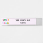 カスタム会社のロゴ名パーソナライズされたのドア記号 サインプレート (正面)