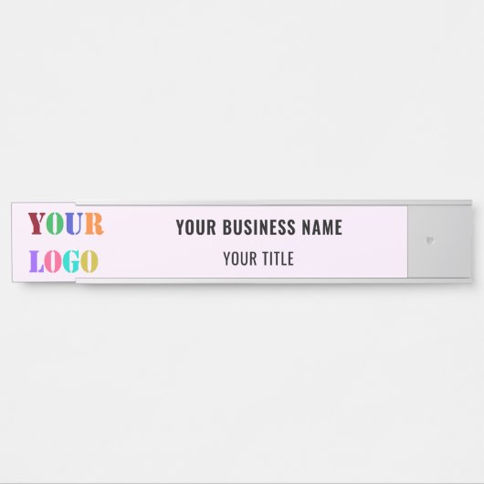 カスタム会社のロゴ名パーソナライズされたのドア記号 サインプレート (正面)