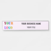 カスタム会社のロゴ名パーソナライズされたのドア記号 サインプレート (正面)