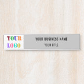 カスタム会社のロゴ名ビジネスドアサイン サインプレート (正面)