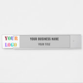 カスタム会社のロゴ名ビジネスドアサイン サインプレート (正面)