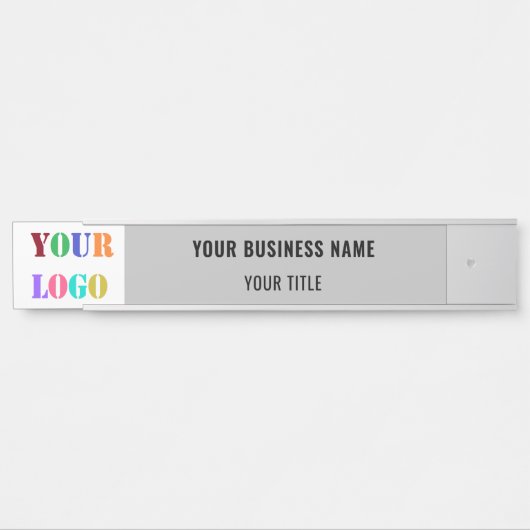 カスタム会社のロゴ名ビジネスドアサイン サインプレート (正面)