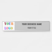 カスタム会社のロゴ名ビジネスドアサイン サインプレート (正面)