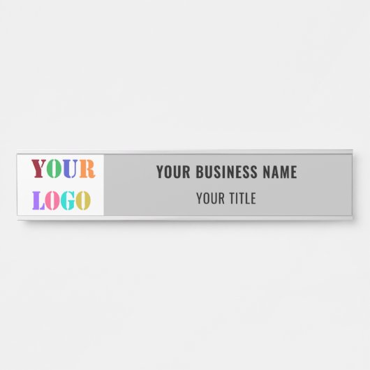 カスタム会社のロゴ名ビジネスドアサイン サインプレート (正面)