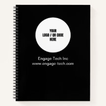 カスタム会社のロゴ名ブラックミニマルモダンリスト