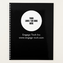 カスタム会社のロゴ名ブラックミニマルモダンリスト