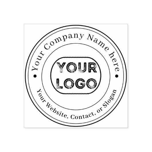 カスタム会社のロゴ名連絡情報 ラバースタンプ (インプリント)