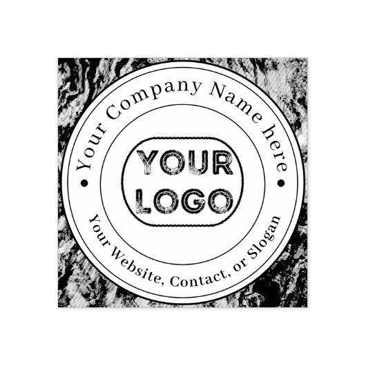 カスタム会社のロゴ名連絡情報 ラバースタンプ (インプリント)