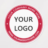 カスタム会社のロゴ名Webサイトのビジネスラベル ラベル (デザイン2)