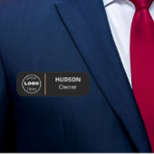 カスタム会社のロゴ従業員名タグ 名札