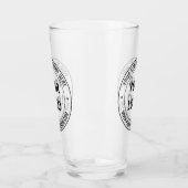 カスタム会社のロゴ文字 タンブラーグラス (左)