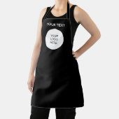 カスタム会社のロゴ追加文字テンプレート エプロン (インサイチュ)
