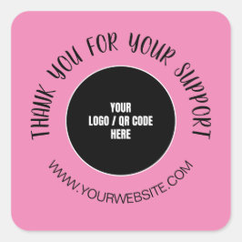 カスタム会社のロゴ スクエアシール