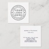 カスタム会社のロゴ スクエア名刺 (正面/裏面)