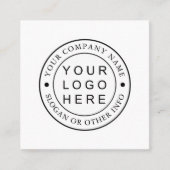カスタム会社のロゴ スクエア名刺 (正面)
